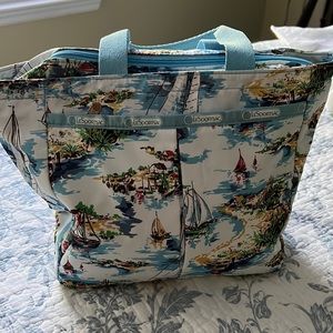 LeSportsac Vintage sailboat print tote